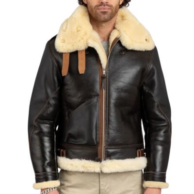 Brown B3 Sheepskin Flight Jacket