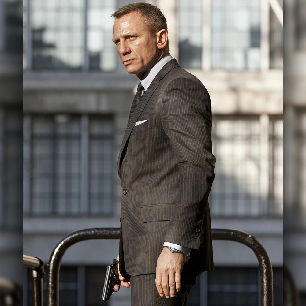 James Bond Charcoal Suit