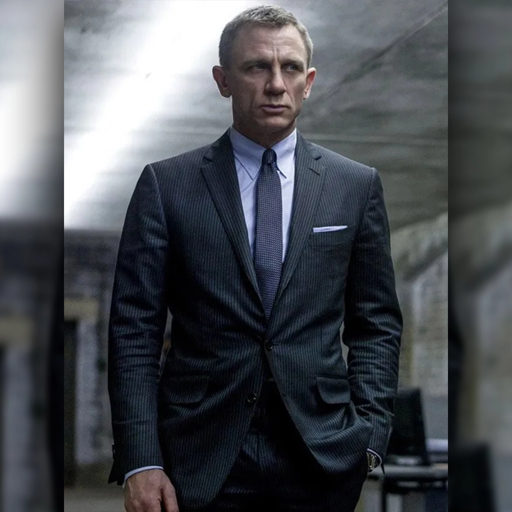 James Bond Charcoal Suit