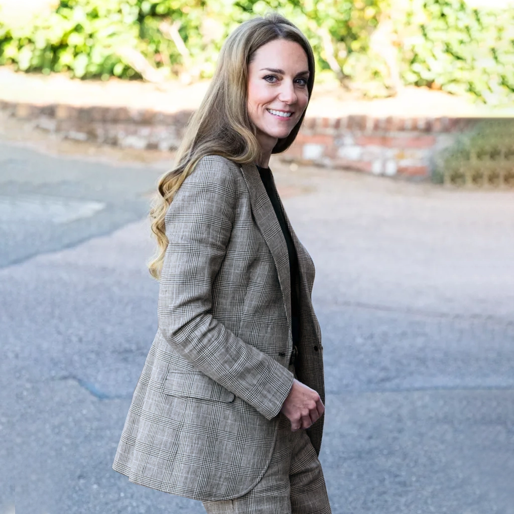 Kate Middleton Sudbury Silk Mills Grey Suit