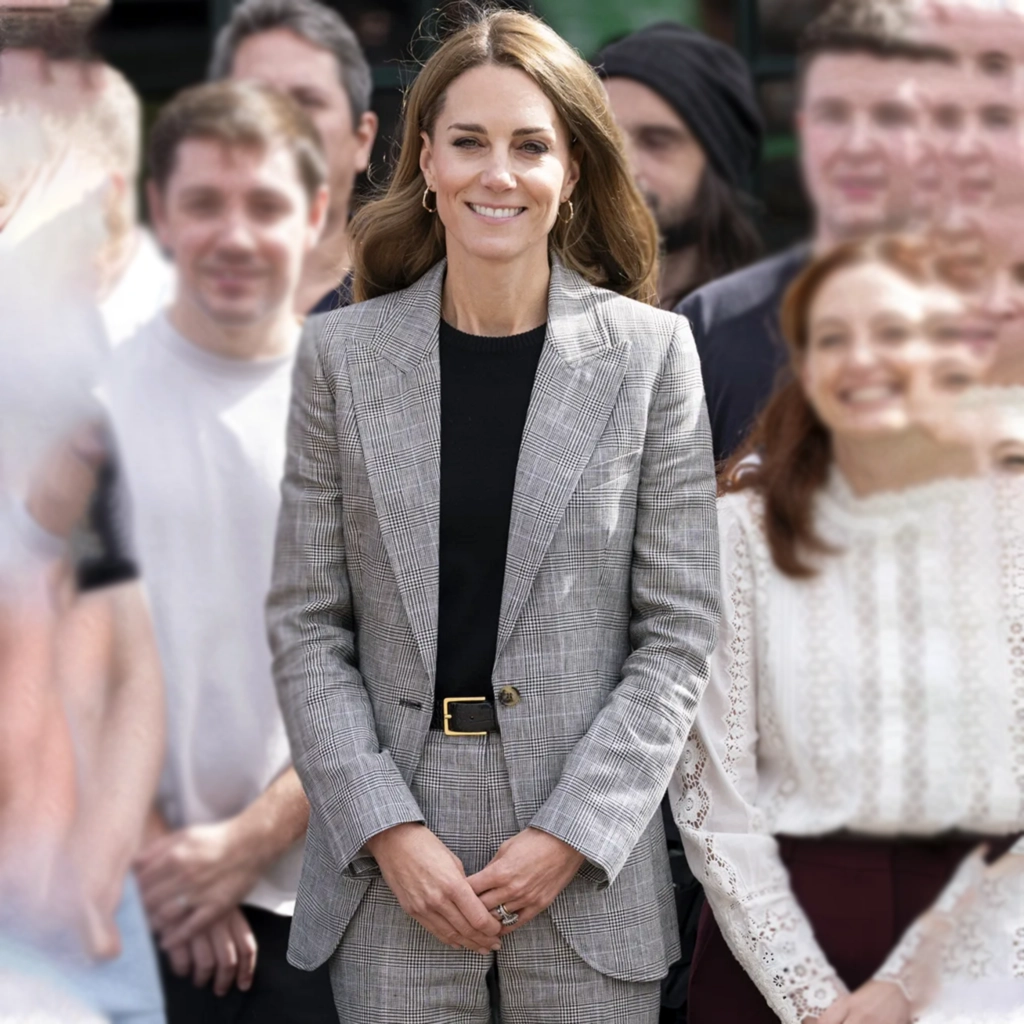 Kate Middleton Sudbury Silk Mills Grey Suit