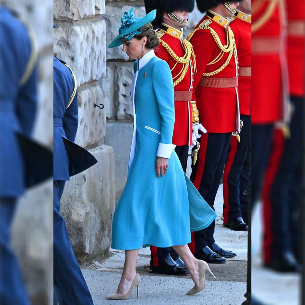 Kate Middleton Princess Aquamarine Coat