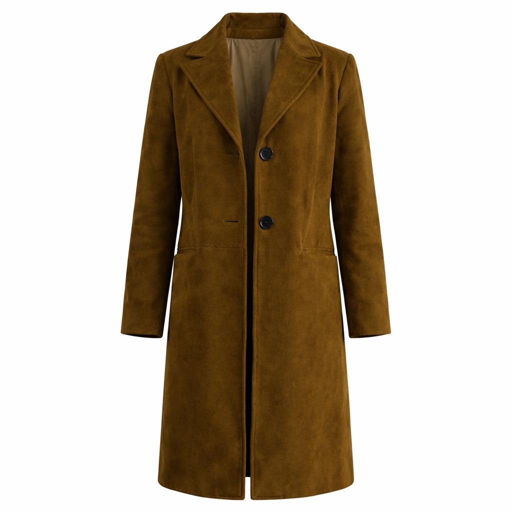 A Season to Blossom Emily Tennant Suede Coat