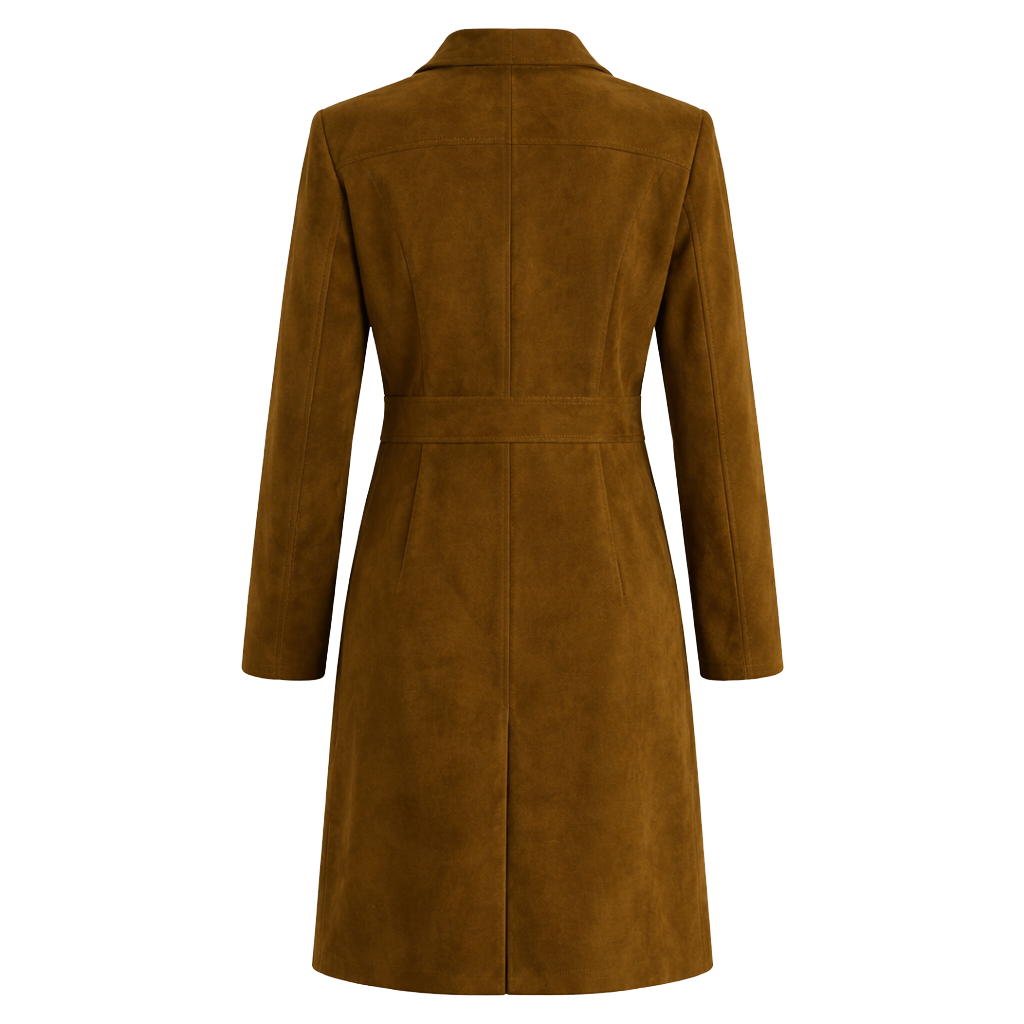 A Season to Blossom Emily Tennant Suede Coat